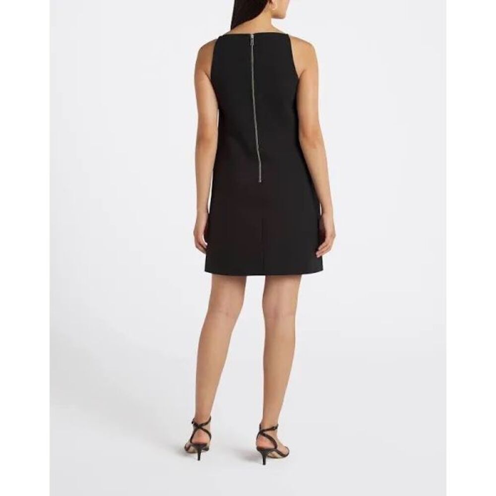 Michael Kors NWT Straight Neck Chain Strap Dress Black - Picture 3 of 4
